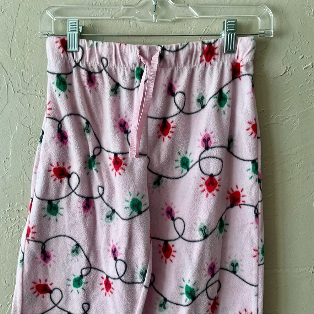 Holiday Time Kids Pajama Bottoms - Pink lights